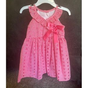 Bonnie Jean Pink Plaid Dress, Toddler Girls Size 2T